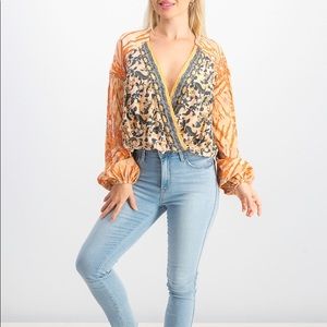 NWT Free People wrap top